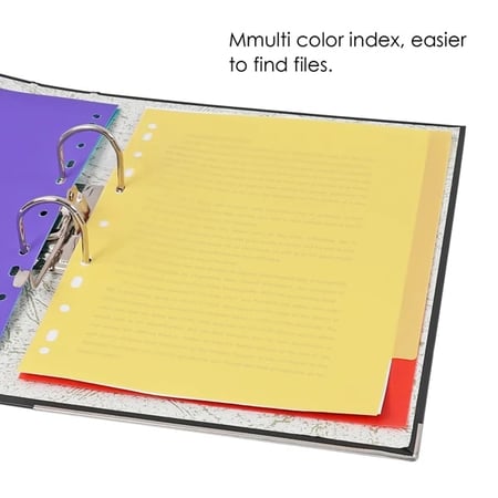 منظم مستندات ملون FOSKA A4 حجم 10 شرائح