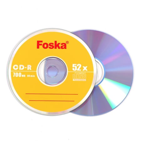 سي دي FOSKA CD-R للتسجيل فقط 700 ميجا