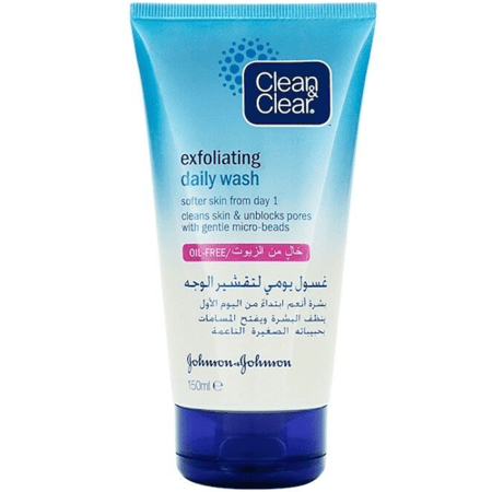 كلين اند كلير غسول يومي لتقشير الوجة 150مل
