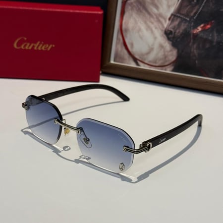 كارتير D خشبي سماوي مدرج