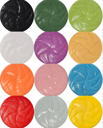Underglazes set of 12 colours