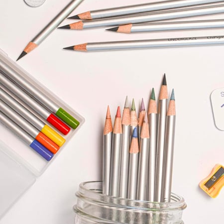 مجموعة اقلام خشبيه اندر قليز من chipigments