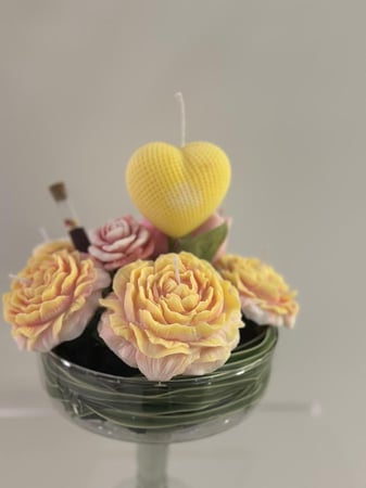 باقه  ورد بالشمع