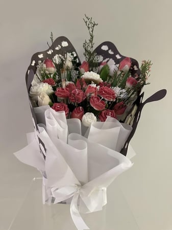 باقه ورد بالشمع