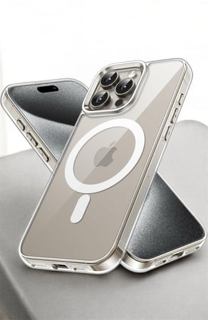 كفر شفاف سليم مع MagSafe - iPhone 15 Pro