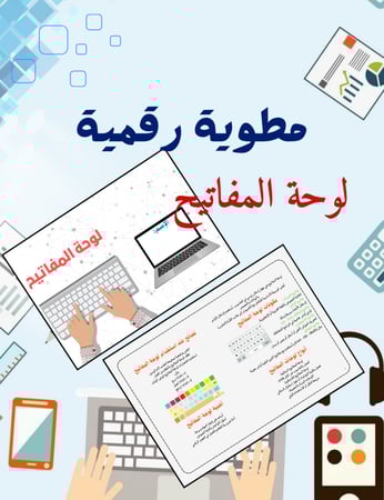مطوية لوحة المفاتيح رقمية رابع