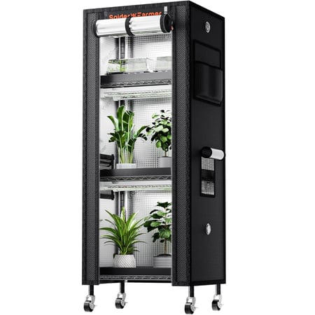 ستاند للزراعة الداخلية بـ 4 طبقات واضاءة نمو