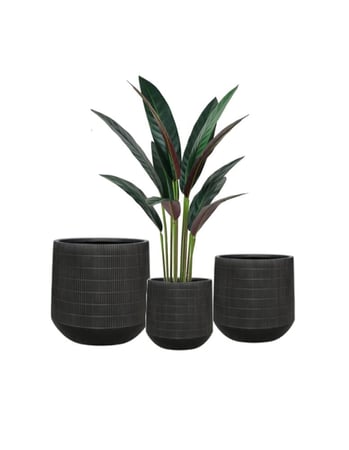 طقم أحواض للنباتات والأشجار الصناعية والطبيعية