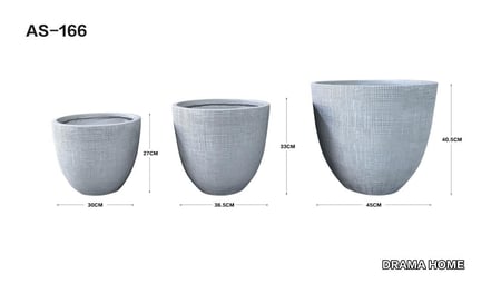 احواض نباتات "نسيج الحجر" من Drama Home