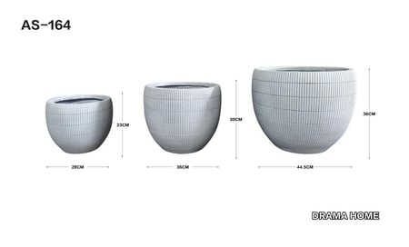 أحواض نباتات "الخطوط الرأسية" من Drama Home