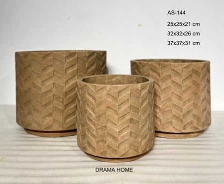 أواني زهور "سهام الأناقة" - طقم من 3 أحجام