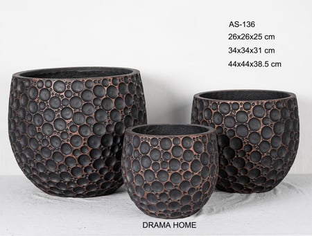 طقم أحواض "النقوش الطبيعية" من Drama Home