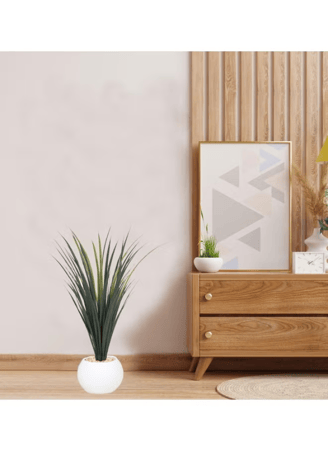 شجرة صناعية من أشجار الصبار لزينة ديكور المنزل بمركن فيبر بارتفاع 70 سم