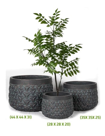 أحواض "الأشكال الهندسية" - طقم من 3 أحجام