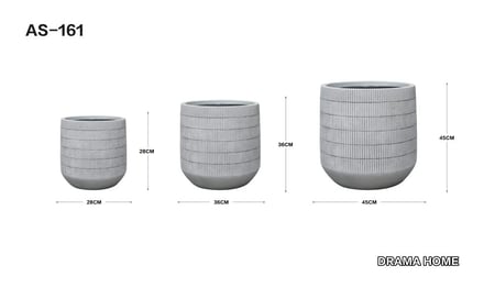طقم أحواض للنباتات والأشجار الصناعية والطبيعية