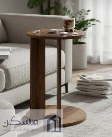 طاولة خدمة بشكل عصري مصنوعة من الخشب
