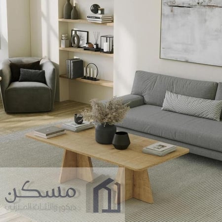 طاولة قهوة وسطية مصنوع من خشب عالي الجودة