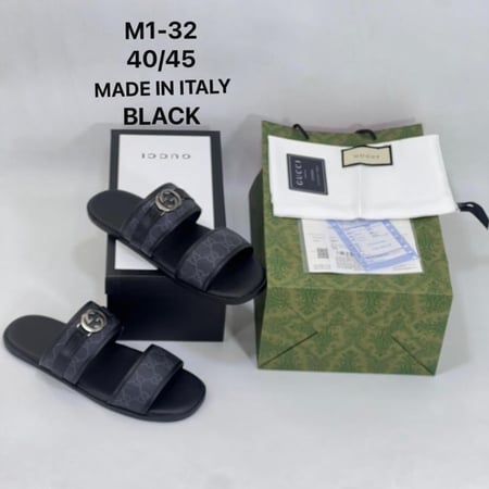 سلبر Gucci الرجالي الفاخر – فخامة وراحة في كل خطوة