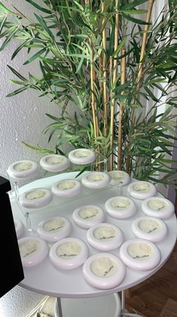 شمعه حلقه دائره كتابه داخل الشمعه