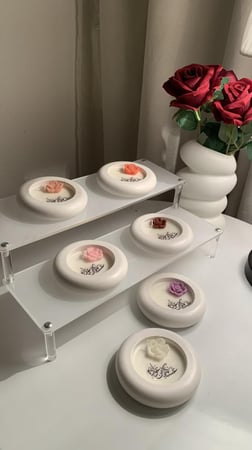 شمعه حلقه دائره كتابه داخل الشمعه