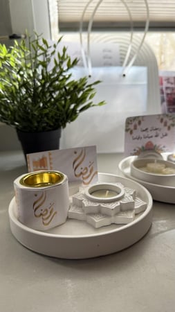 مبخره ميني مع حامل شمعه