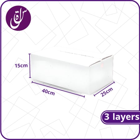 كرتون ابيض سلة الكرتون