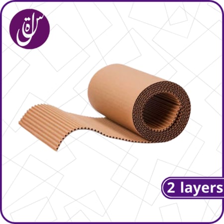 رول كرتوني مقوى طبقتين 1متر
