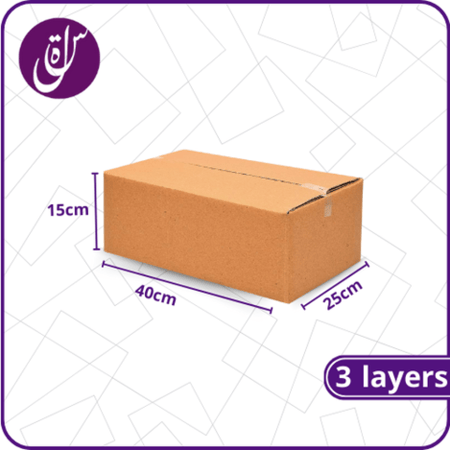 كرتون تخزين بني 254015سم