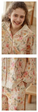 بيجاما من القطن الطبيعي 100% بتفاصيل أنثوية