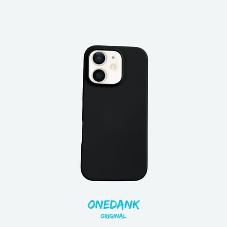 كفر حماية ون دانك سيليكون لهواتف ايفون اللون الأسود الفحمي | ONEDANK iPhone silicone case black coal