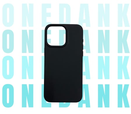 كفر حماية ون دانك سيليكون لهواتف ايفون اللون الأسود الفحمي | ONEDANK iPhone silicone case black coal