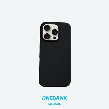 كفر حماية ون دانك سيليكون لهواتف ايفون اللون الأسود الفحمي | ONEDANK iPhone silicone case black coal