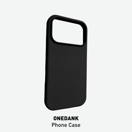 كفر حماية ون دانك سيليكون لهواتف ايفون اللون الأسود الفحمي | ONEDANK iPhone silicone case black coal