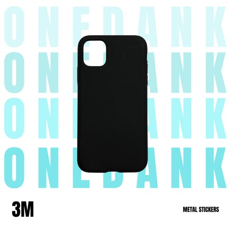 كفر حماية ون دانك سيليكون لهواتف ايفون اللون الأسود الفحمي | ONEDANK iPhone silicone case black coal