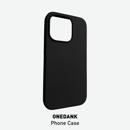كفر حماية ون دانك سيليكون لهواتف ايفون اللون الأسود الفحمي | ONEDANK iPhone silicone case black coal