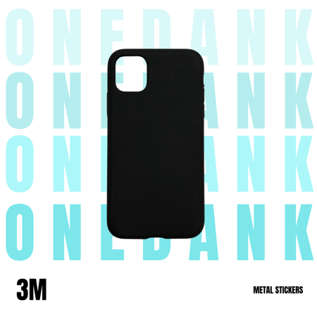كفر حماية ون دانك سيليكون لهواتف ايفون اللون الأسود الفحمي | ONEDANK iPhone silicone case black coal
