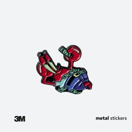 ملصق معدني مستر سلطع