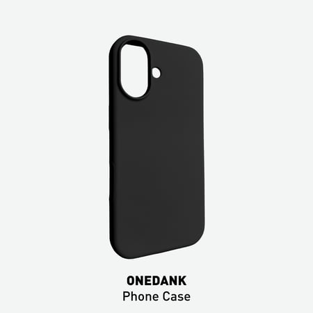 كفر حماية ون دانك سيليكون لهواتف ايفون اللون الأسود الفحمي | ONEDANK iPhone silicone case black coal