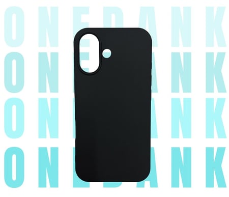 كفر حماية ون دانك سيليكون لهواتف ايفون اللون الأسود الفحمي | ONEDANK iPhone silicone case black coal
