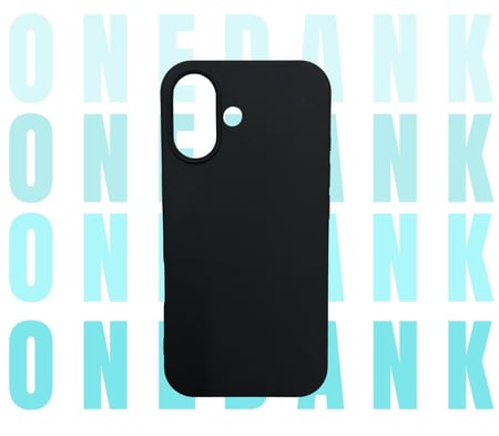 كفر حماية ون دانك سيليكون لهواتف ايفون اللون الأسود الفحمي | ONEDANK iPhone silicone case black coal