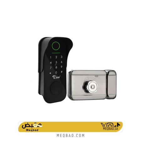 قفل ذكي باللون الاسود خارجي - LOZAN