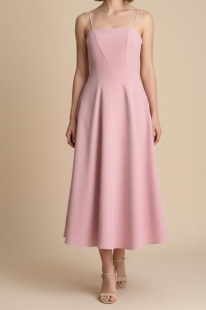 فستان وردي انيق