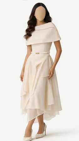 فستان ميدي سكري