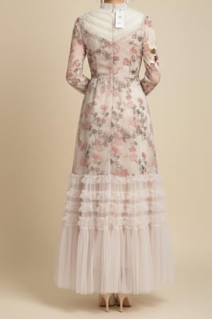 فستان كشكش مشجر