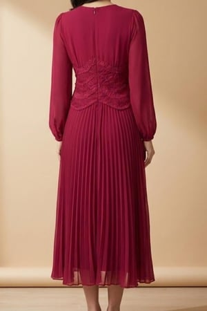 فستان فوشي كسرات