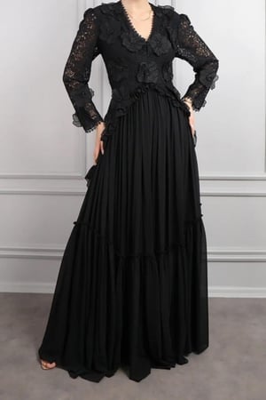 فستان سهرة اسود