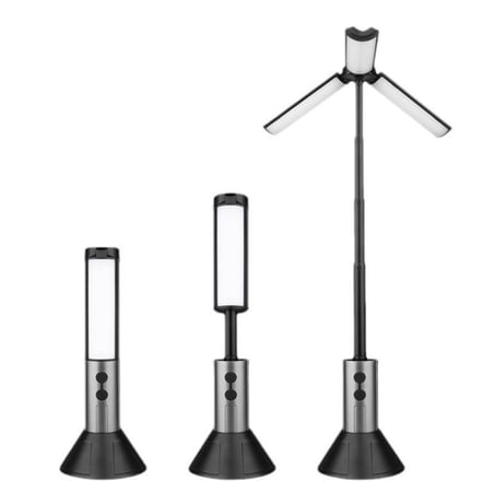 إضاءة تخييم عمودية