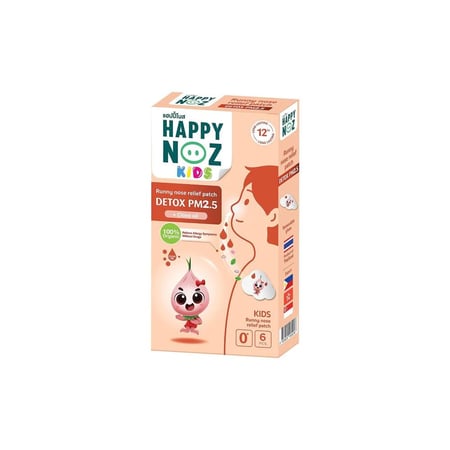 هابي نوز ملصق البصل بزيت القرنفل مضاد للتلوث والتخلص من السموم للأطفال  - 6 لصقات