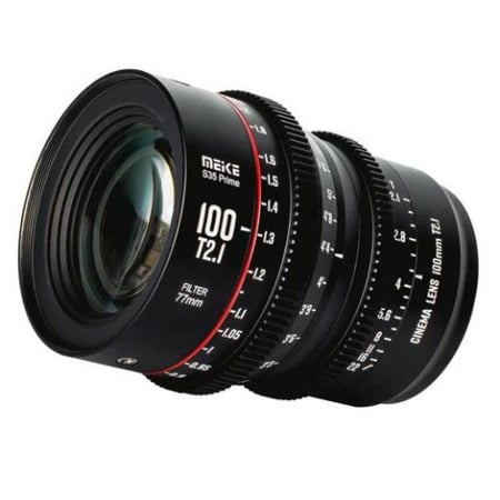 Meike 100mm T2.1 EF Mount Cine Lens for Super 35 Frame Cinema Camera