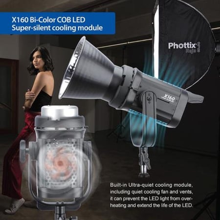 Phottix X160 COB Bi-color LED Light (UK)